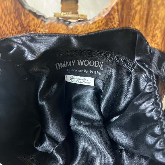 Timmy Woods of Beverly Hills Acacia Wood Handbag Purse 👜 🧡 - Picture 5 of 17